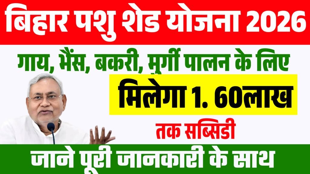 Bihar Pashu Shed Yojana 2026