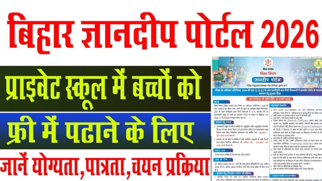 Gyandeep Portal Online Registration 2026