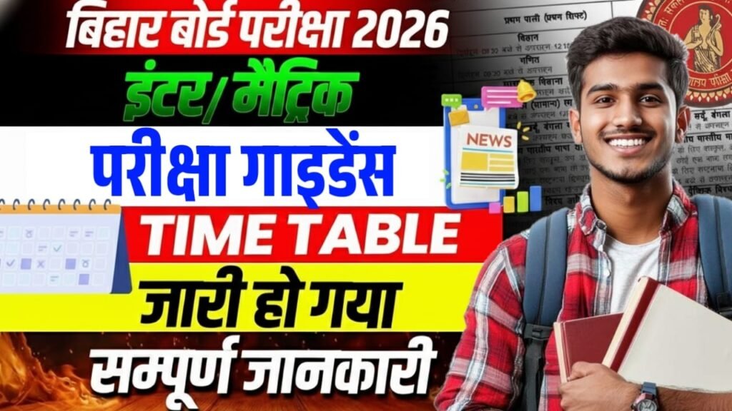 Bihar Board Exam 2026 Guideline