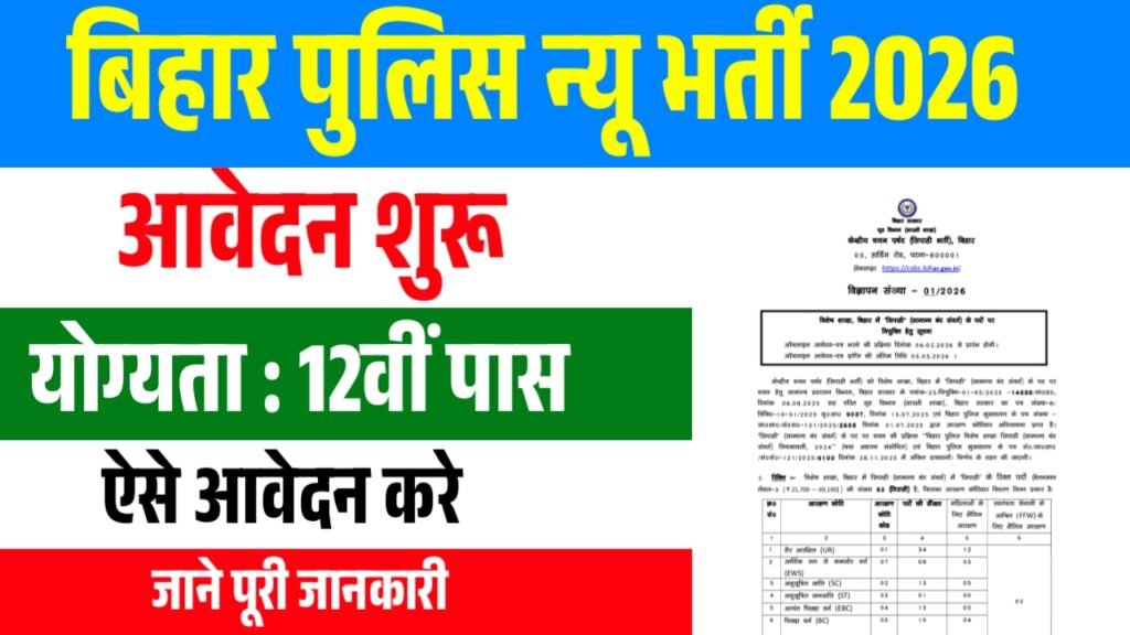 Bihar Police Constable GD Recruitment 2026