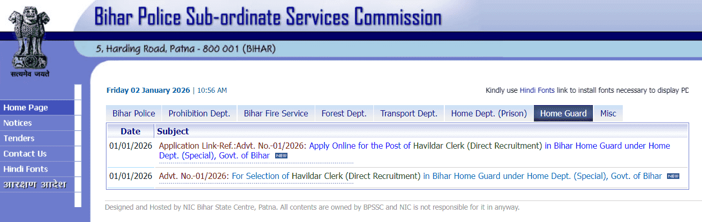 Bihar Police ASI Operation Recruitment 2026