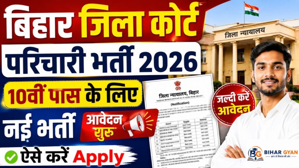 Bihar District Court Parichari Bharti 2026