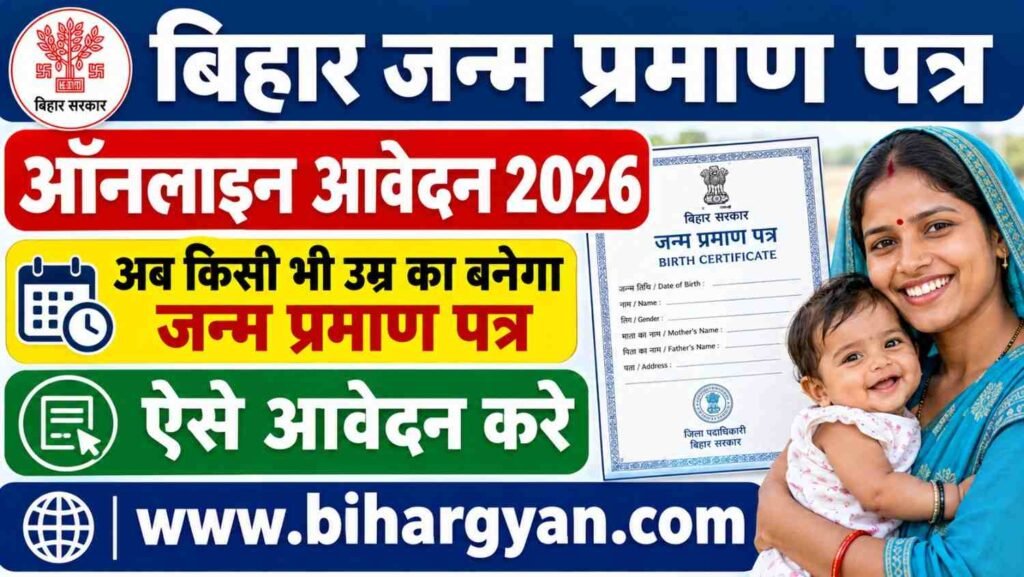 Bihar Birth Certificate Online Apply 2026