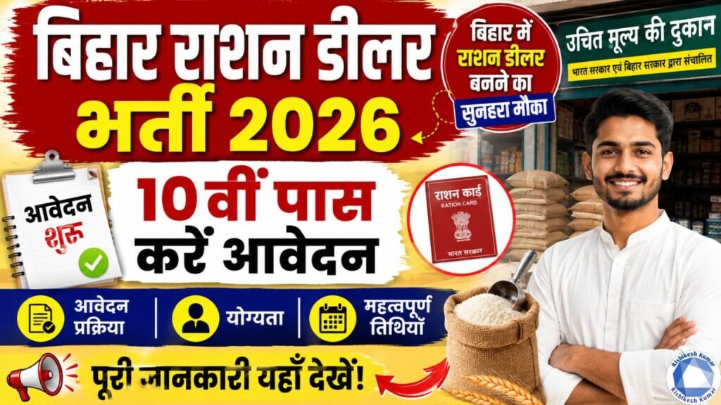 Bihar Ration Dealer Vacancy 2026