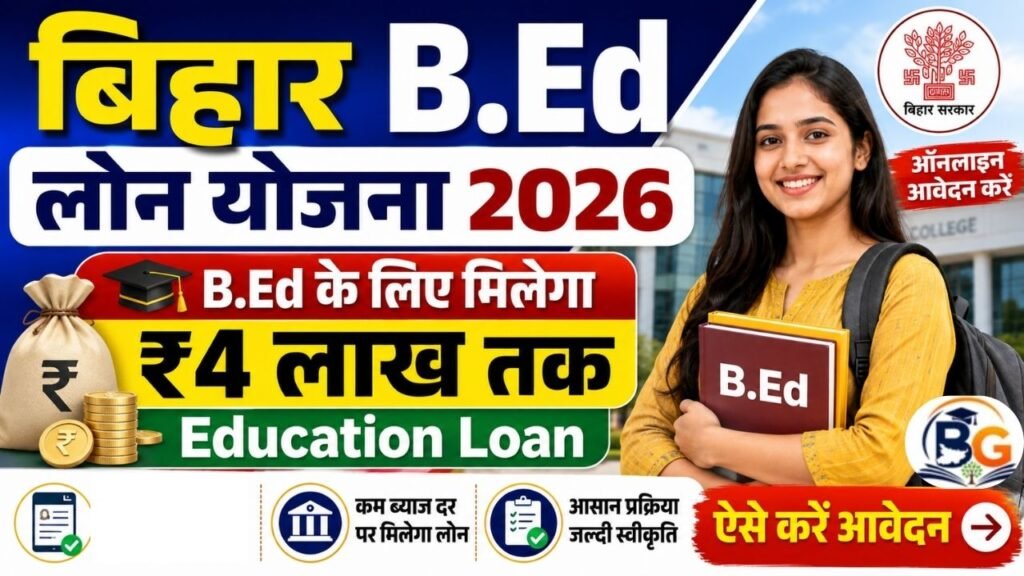 Bihar B.Ed Loan Apply Online 2026