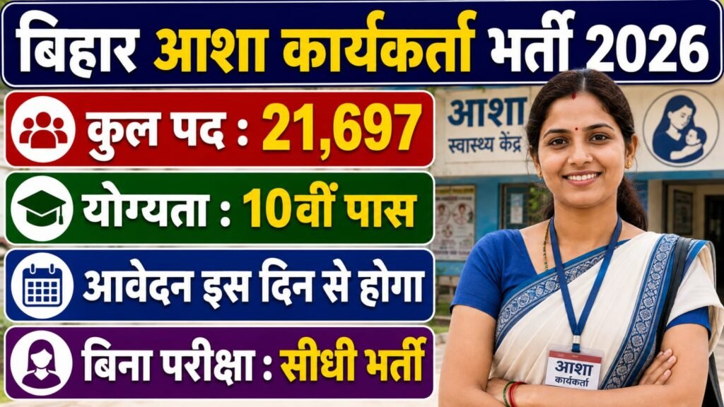 Bihar Asha Vacancy 2026