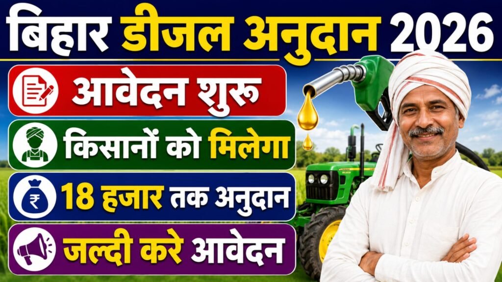 Bihar Diesel Anudan 2026 Apply