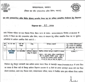 Bihar Data Entry Operator Recruitment 2026