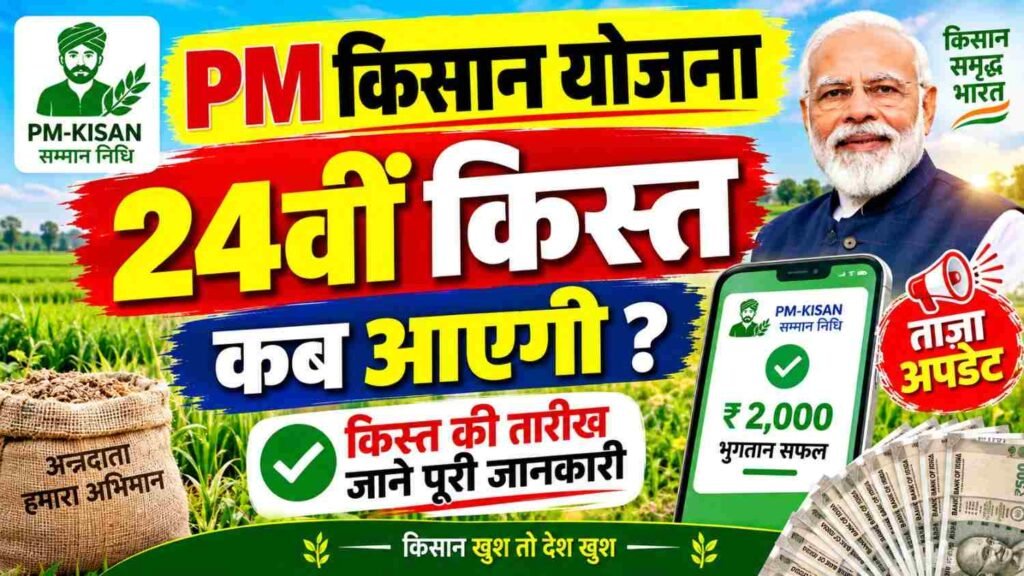 PM Kisan 24th Installment Date 2026
