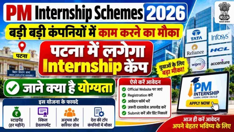 PM Internship Scheme Bihar 2026: 129 Paid Internship, ₹9,000 स्टाइपेंड और ₹6,000 Joining Grant, ऐसे करें Apply
