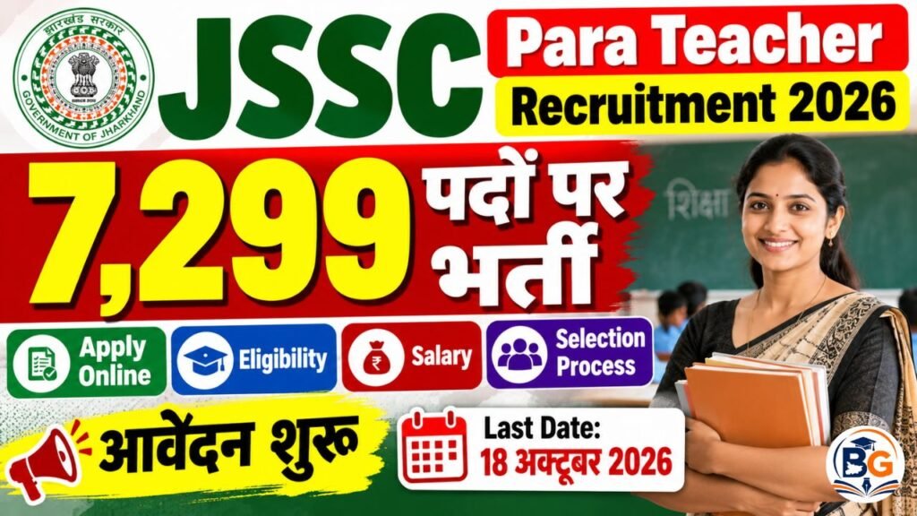 JSSC Para Teacher Recruitment 2026