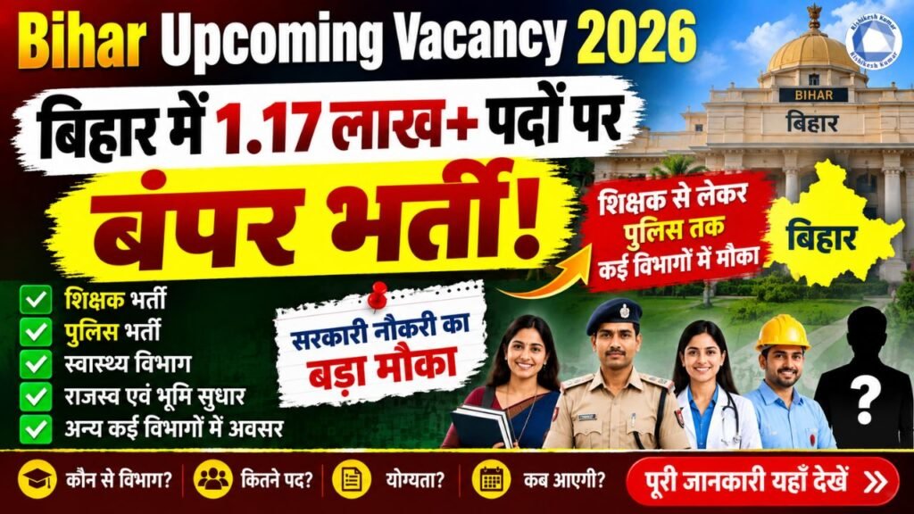 Bihar Upcoming Vacancy 2026