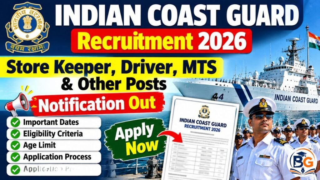 Indian Coast Guard Recruitment 2026