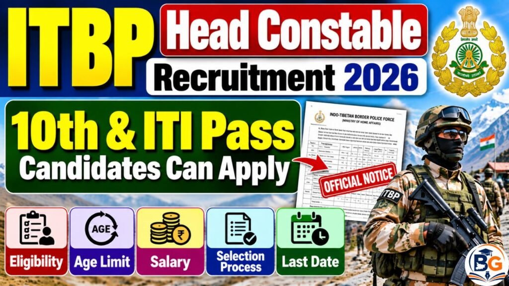 ITBP Head Constable Recruitment 2026