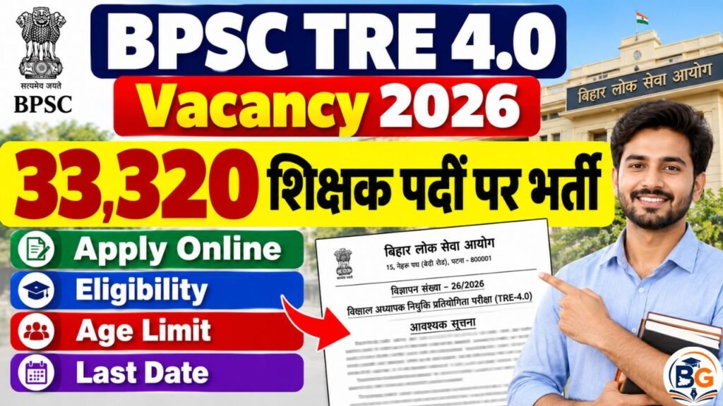 BPSC TRE 4.0 Vacancy 2026