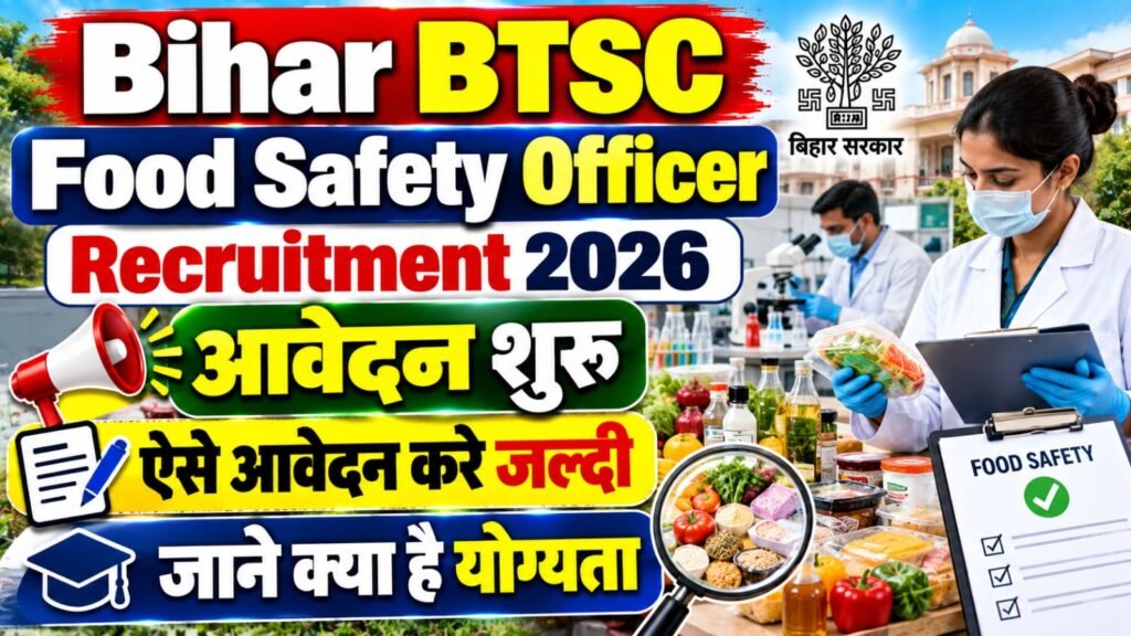BTSC Food Safety Officer Recruitment 2026: 105 Posts, Eligibility, Age Limit, Salary & Apply Online 2 Bihar BTSC Food Safety Officer Recruitment 2026