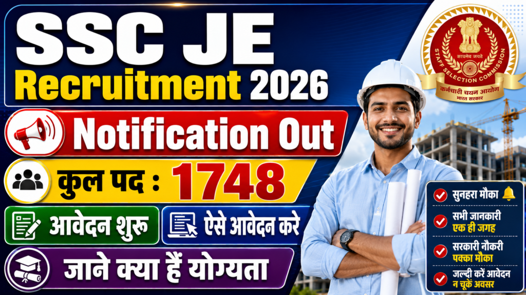SSC JE Recruitment 2026