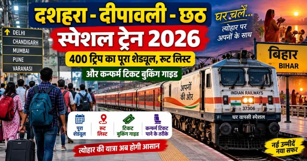 Bihar Special Train 2026