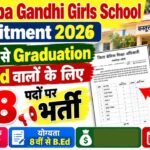 Kasturba Gandhi Girls School Recruitment 2026: 8वीं पास से Graduation और B.Ed वालों के लिए 158 पदों पर भर्ती, आवेदन शुरू 8 Kasturba Gandhi Girls School Recruitment 2026: 8वीं पास से Graduation और B.Ed वालों के लिए 158 पदों पर भर्ती, आवेदन शुरू
