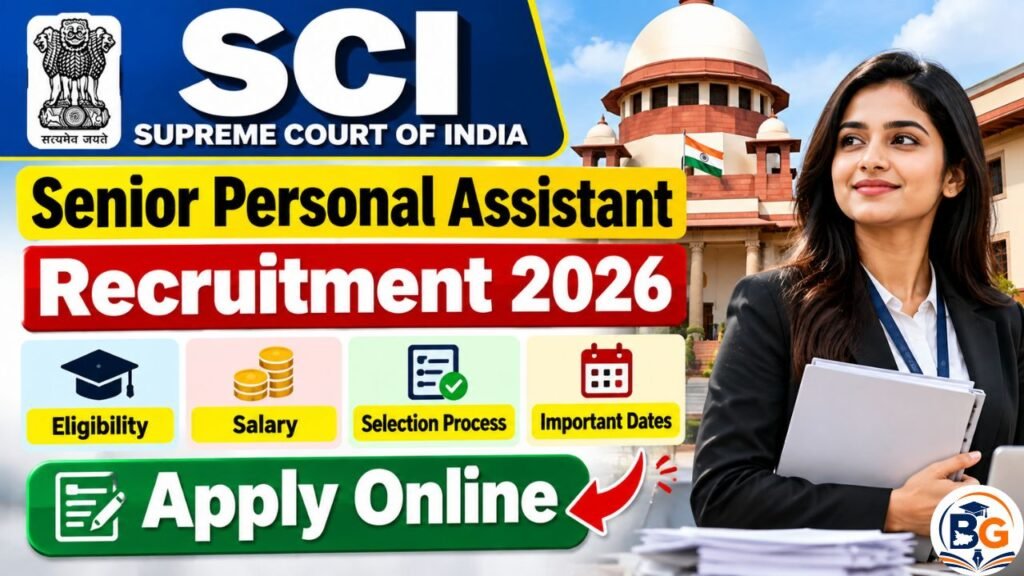 SCI Senior Personal Assistant Recruitment 2026: Eligibility, Salary, Apply Online 2 SCI Senior Personal Assistant Recruitment 2026