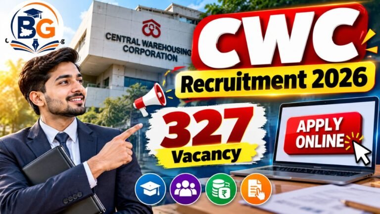 CWC Assistant Manager Recruitment 2026: 327 Vacancy, Eligibility & Apply Online