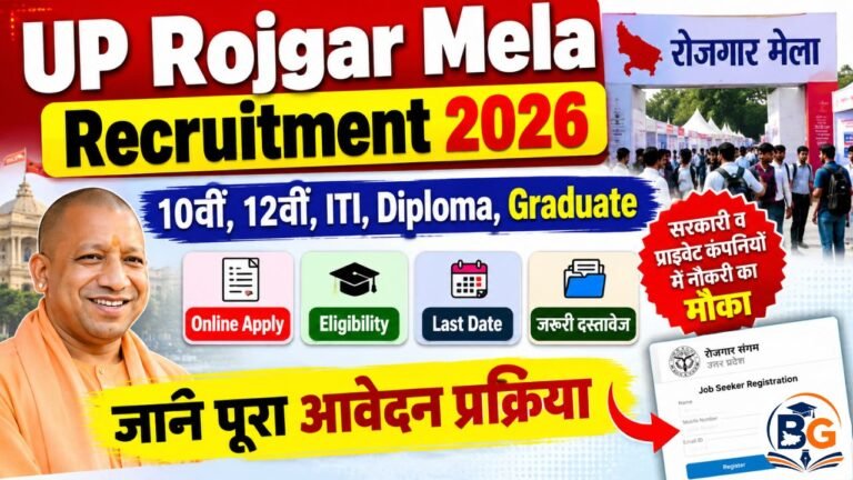 UP Rojgar Mela Recruitment 2026: Online Apply, Eligibility, Last Date 1 UP Rojgar Mela Recruitment 2026: Online Apply, Eligibility, Last Date