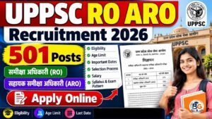 UPPSC RO ARO Recruitment 2026 Online Form: Eligibility, 501 Posts, Last Date & Apply Online