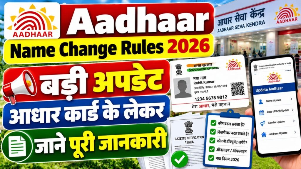 Aadhaar Name Change Rules 2026